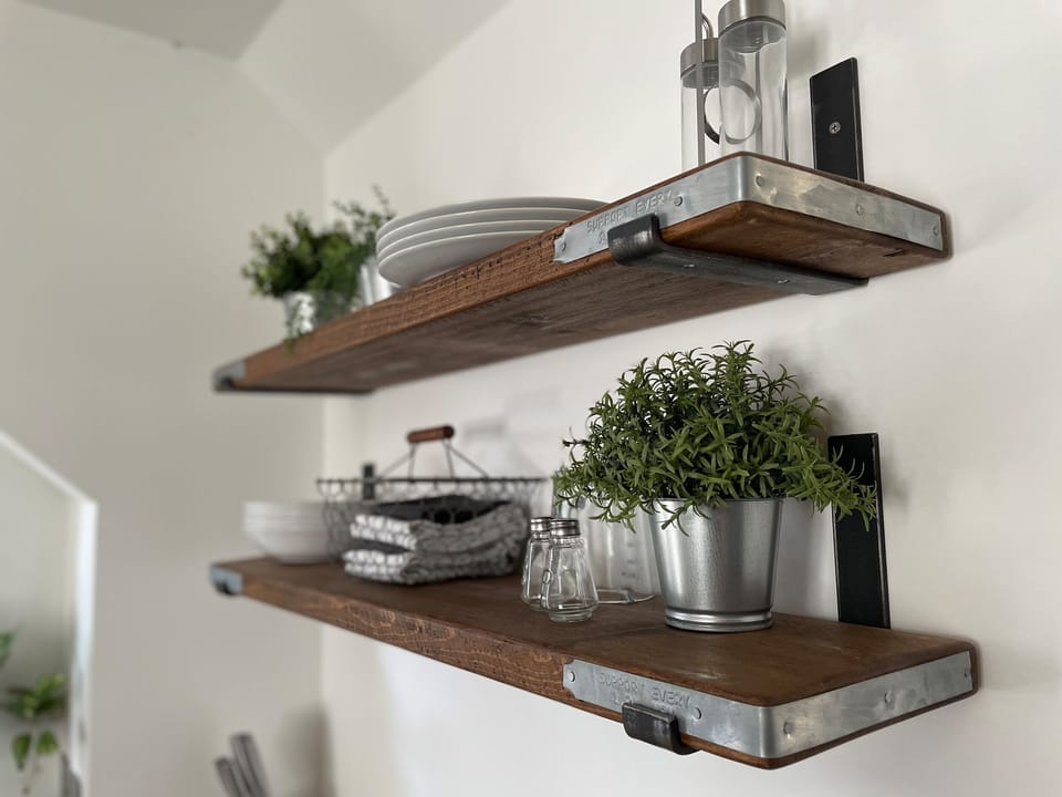 Fridge, dishwasher, electric kettle, toaster