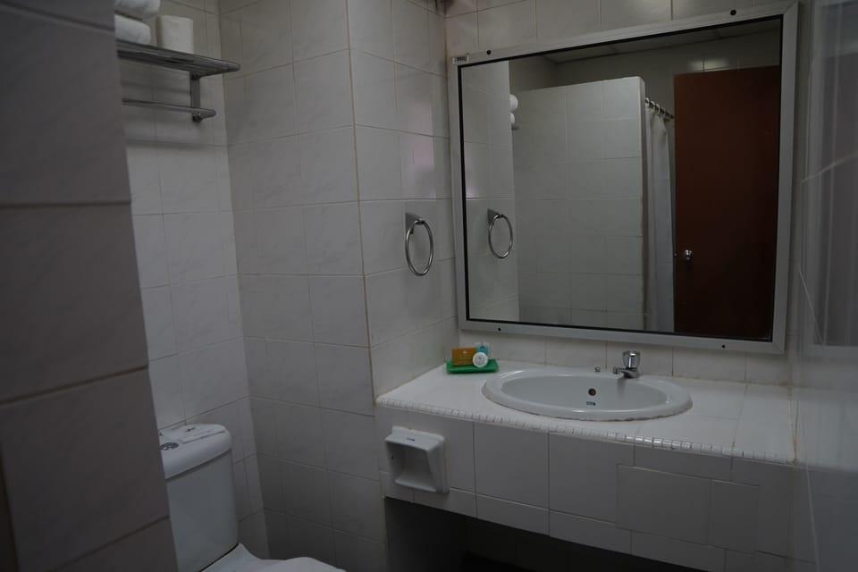Superior Room | Bathroom | Shower, hair dryer, towels