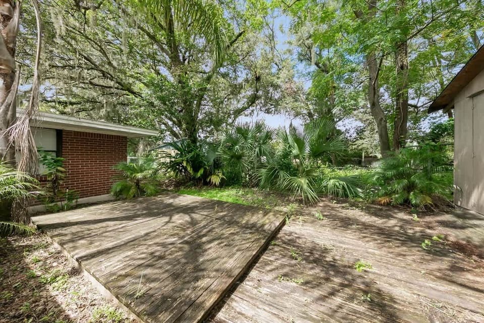 Fenced-In Backyard