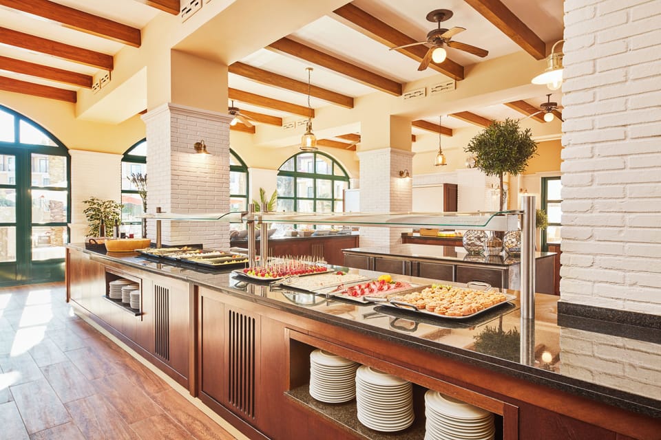Daily buffet breakfast for a fee