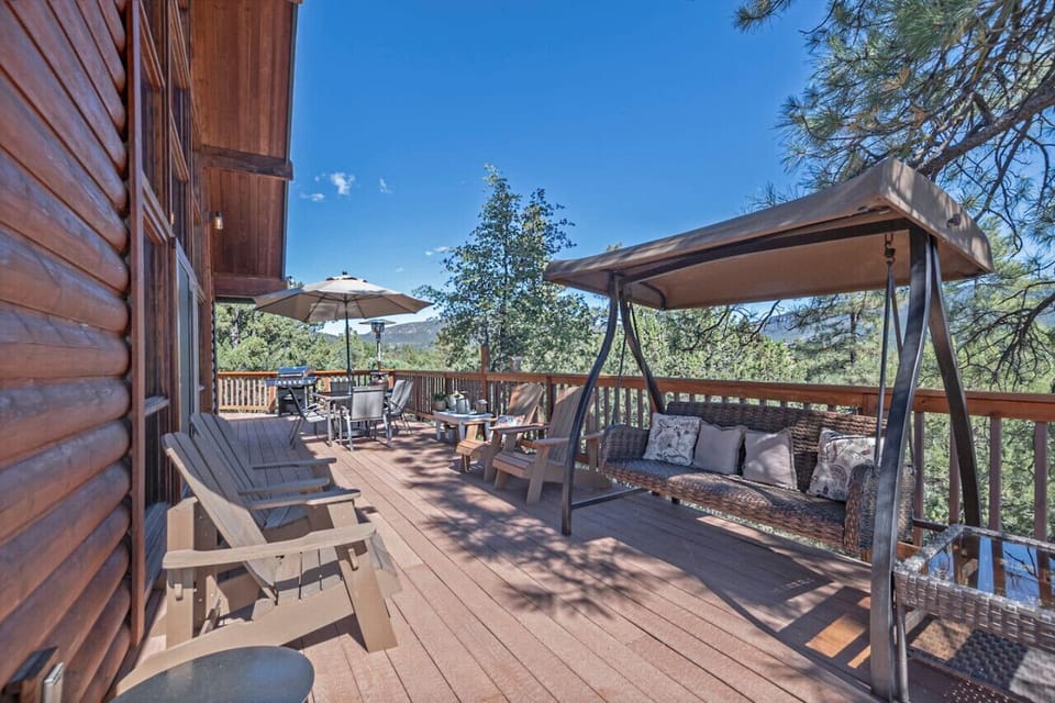 Plenty of deck seating to enjoy the incredible views.