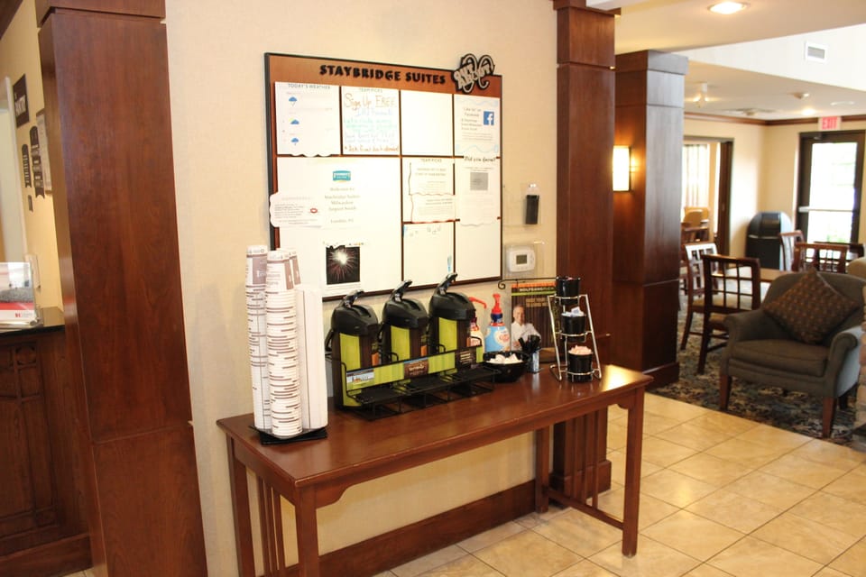 Purchase a snack in the pantry.