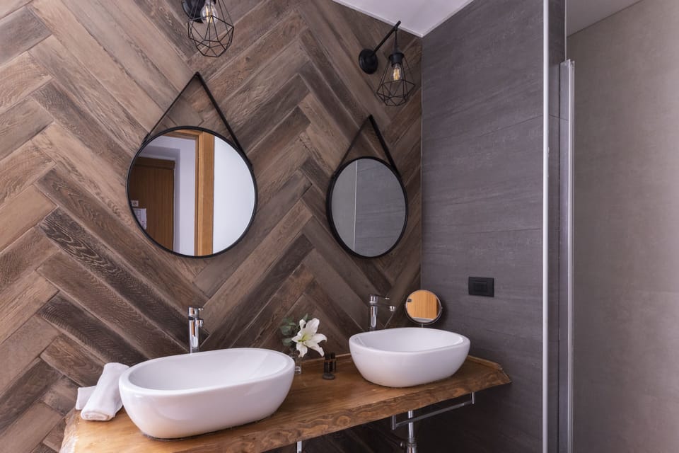 Shower, free toiletries, hair dryer, bidet