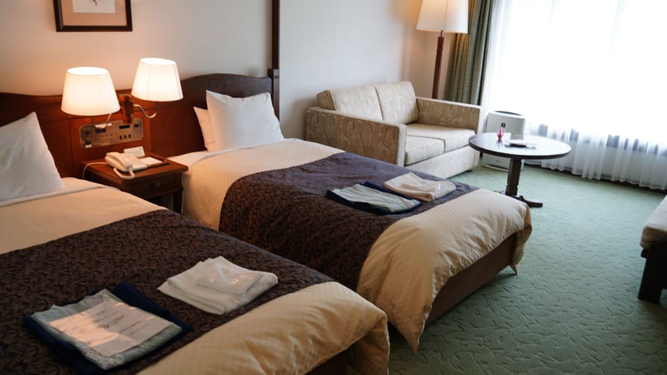Deluxe Twin Room, Non Smoking | Down comforters, desk, free WiFi, bed sheets