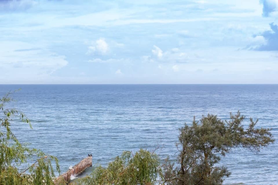 Beautiful sea view from the apartment.