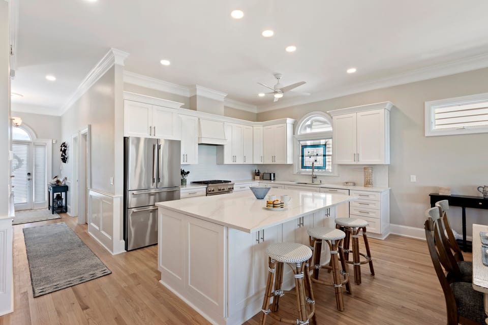 Fully-equipped kitchen.