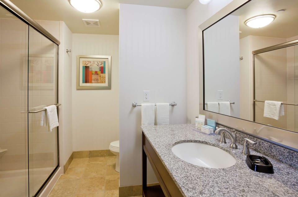 Free toiletries, hair dryer, towels, soap