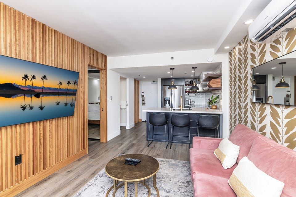 Living Room with Flat Screen TV
