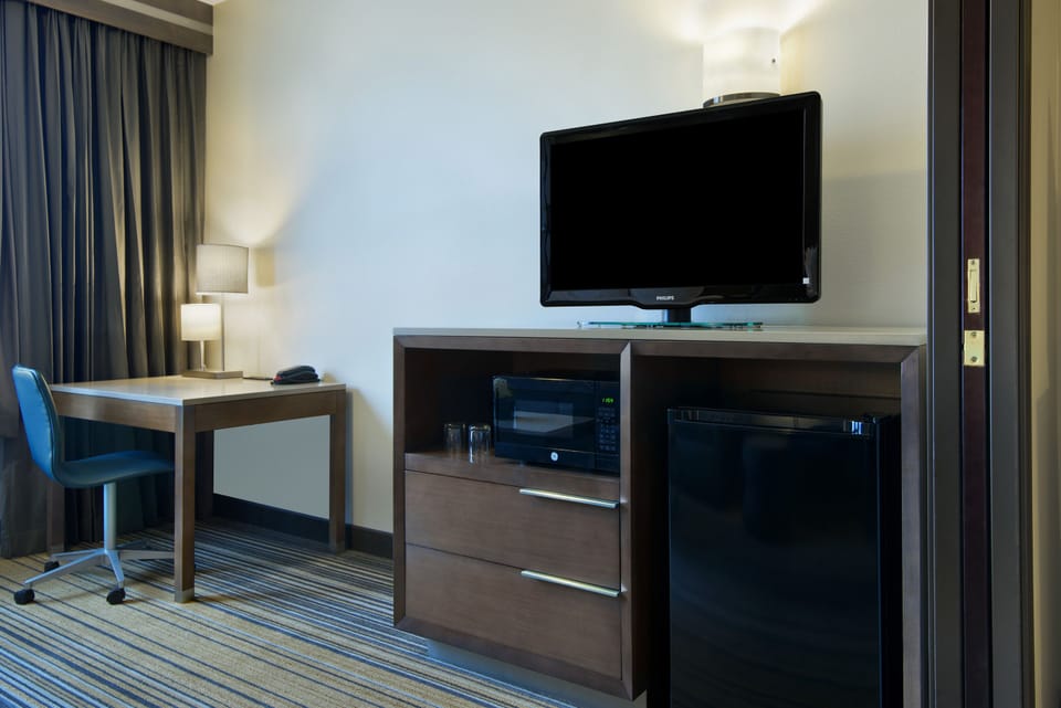 Executive King Suite Sleeper Sofa | Living area | Flat-screen TV