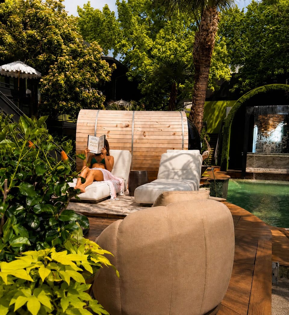 Soak away in our jacuzzi. Available to all guests. Inquire with our office for more information. 