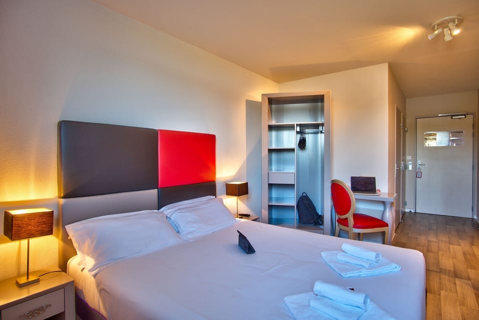Fall asleep in our cozy bedroom.