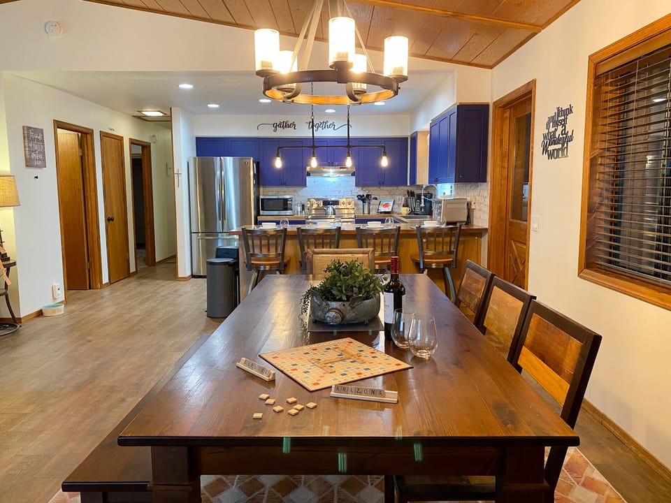 Dining table seats 8