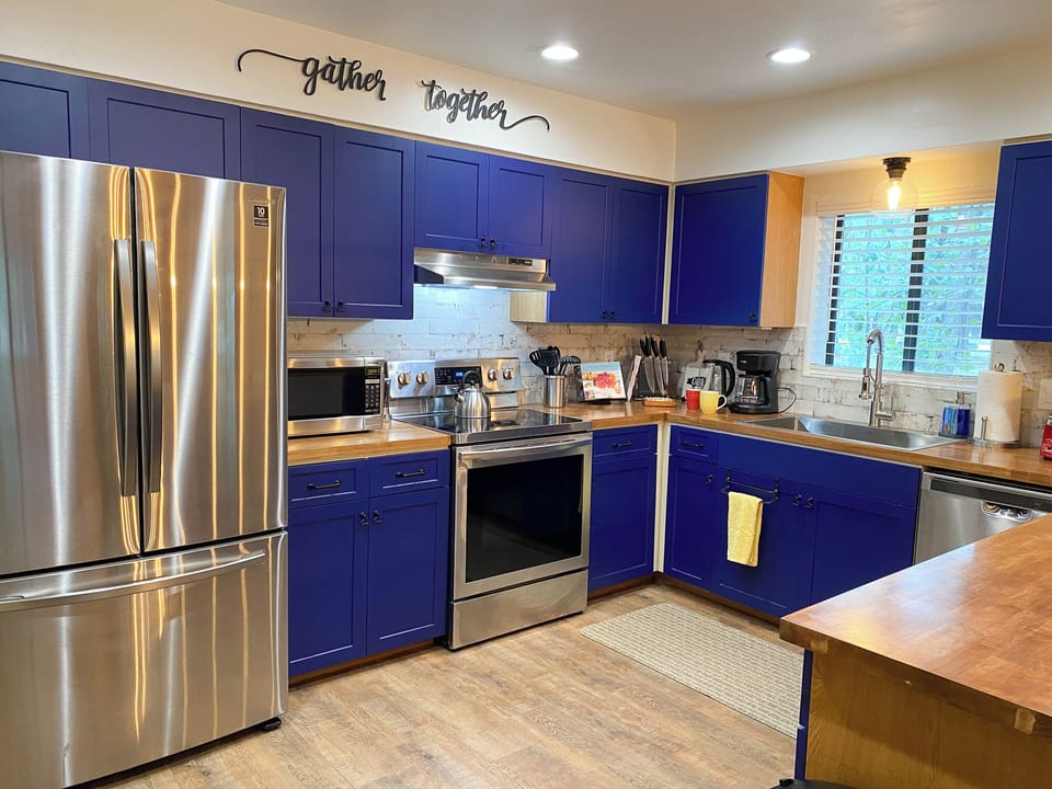 Fully stocked kitchen