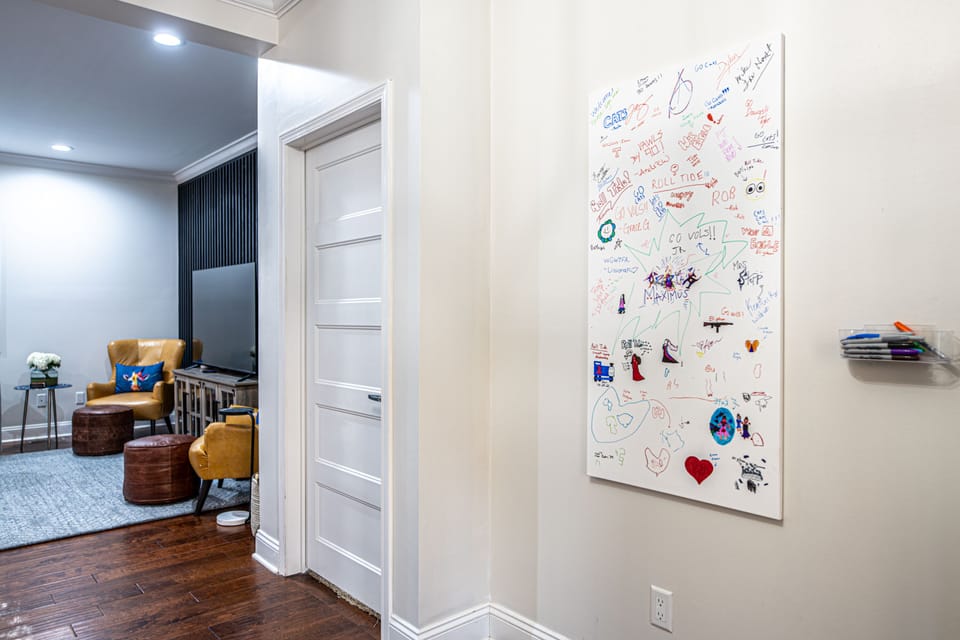Make your mark and sign our canvas guest book during your stay!