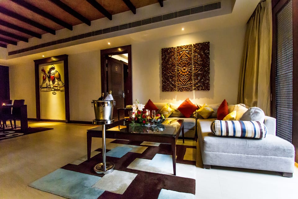 Presidential Villa, 3 Bedrooms, Mountain View, Garden Area | Living area | 55-inch LCD TV with satellite channels, TV, toys