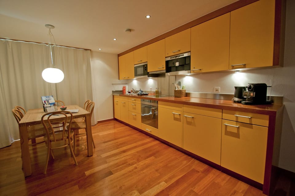 Apartment | Private kitchen | Fridge, microwave, oven, stovetop
