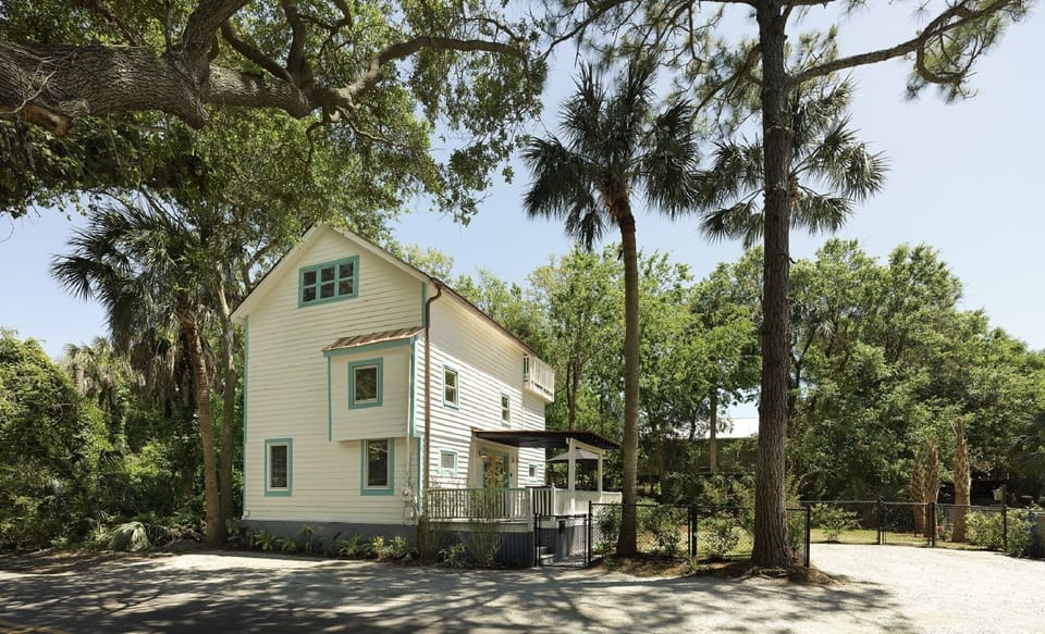 There is parking for three vehicles with this three bedroom home.