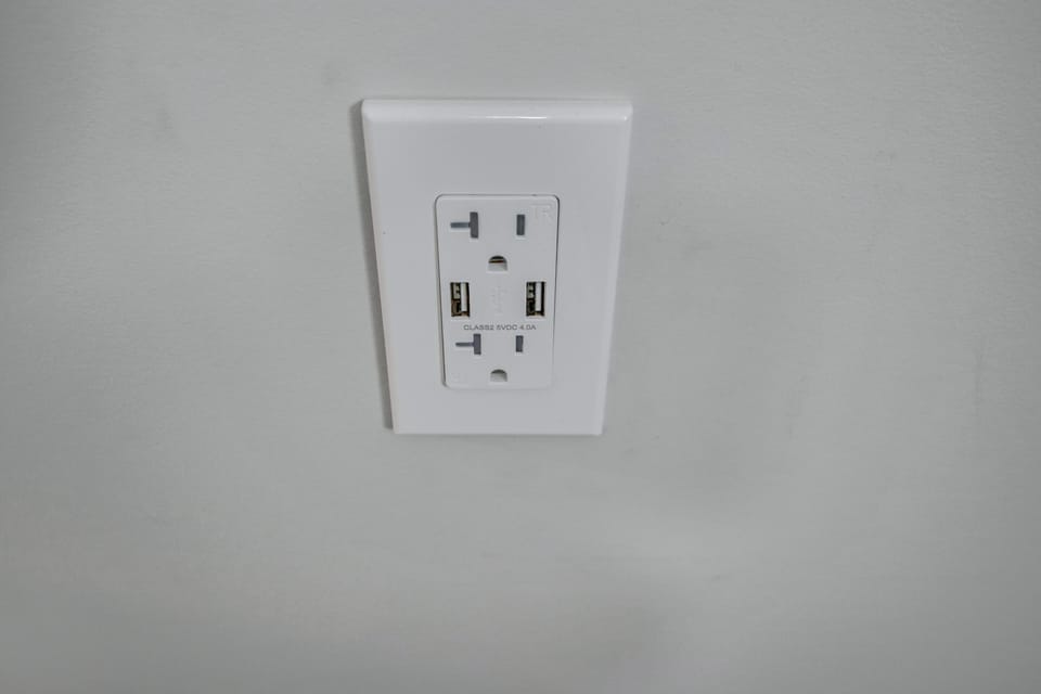 USB Ports in each room 