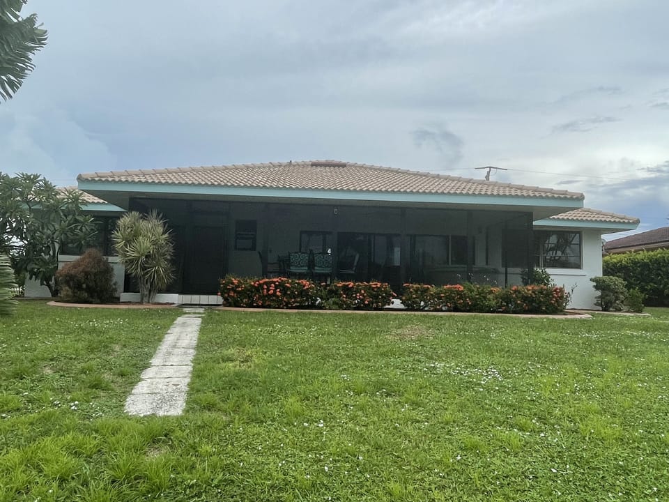 Rear view of house
