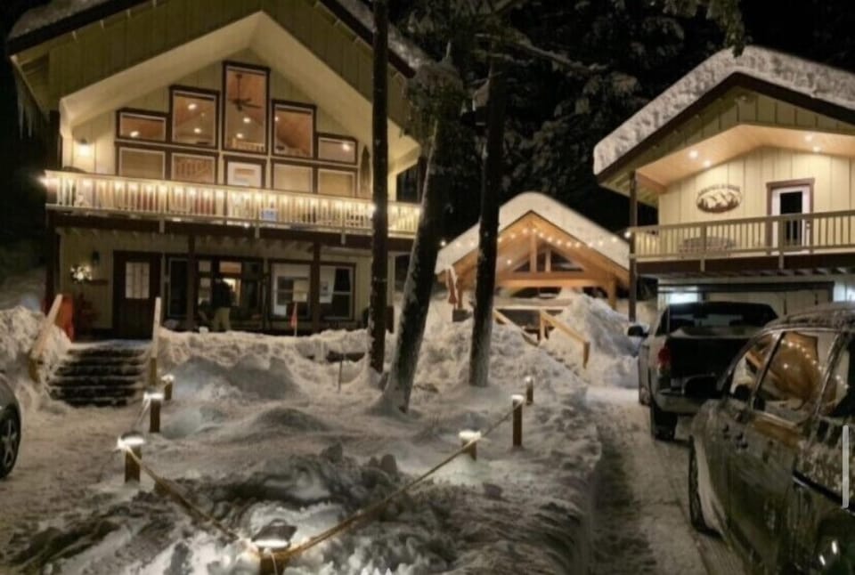 Cabin in the winter