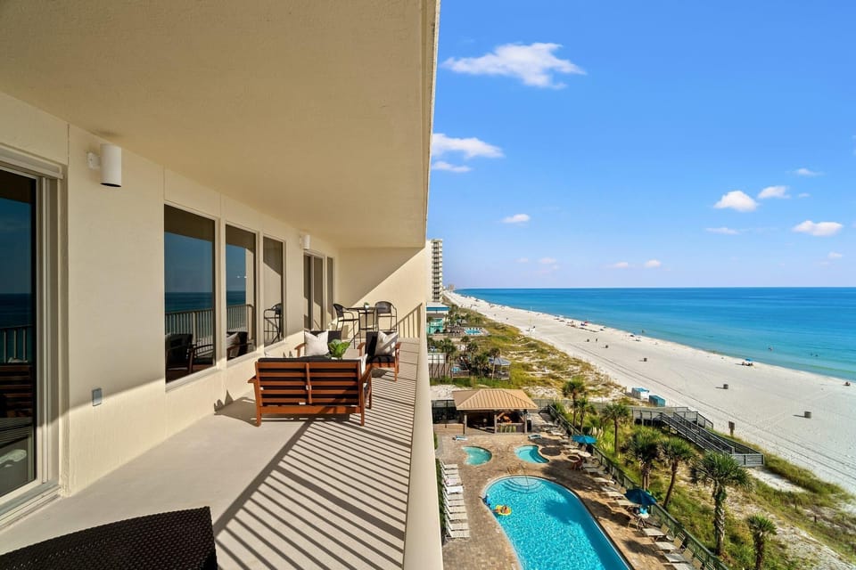 Balcony, Accessible from Living Area, Dining Area, &amp; Primary Bedroom