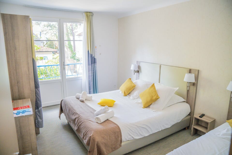 Drift to sleep in a comfortable bed after a wonderful day outside.