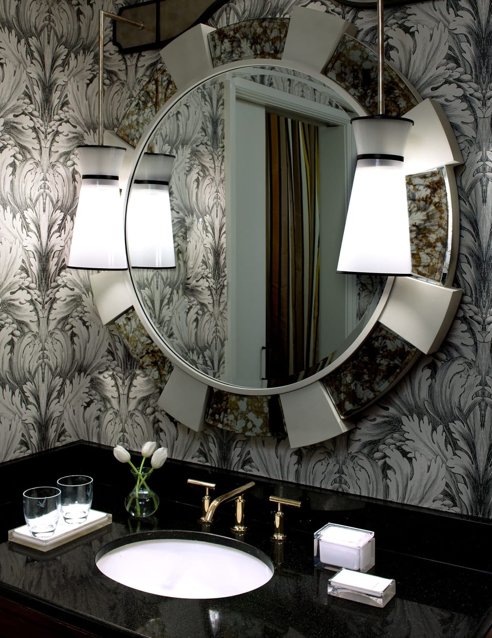 Designer toiletries, hair dryer, bathrobes, towels