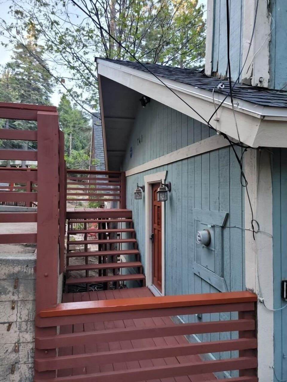 Front Porch and Stairs to Front Door