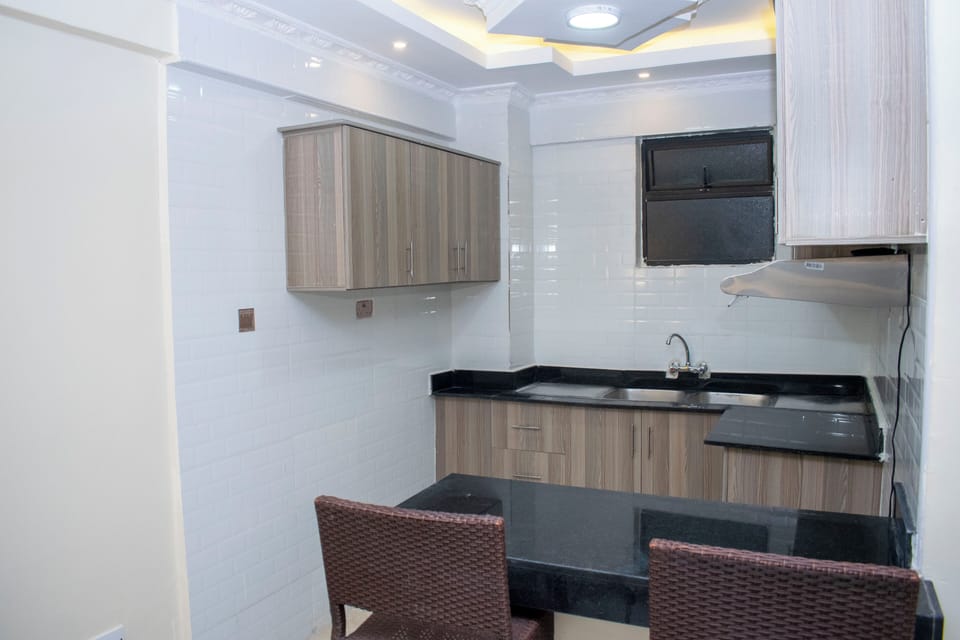 Executive Apartment | Private kitchenette | Oven, blender, cookware/dishes/utensils, cleaning supplies