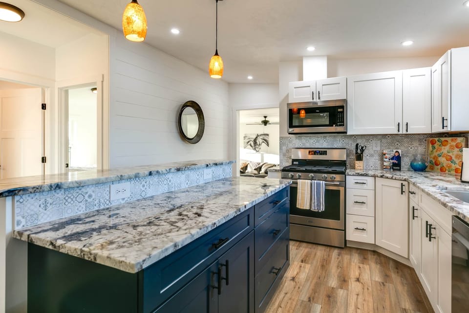 Keurig, microwave, oven, dishwasher, fridge