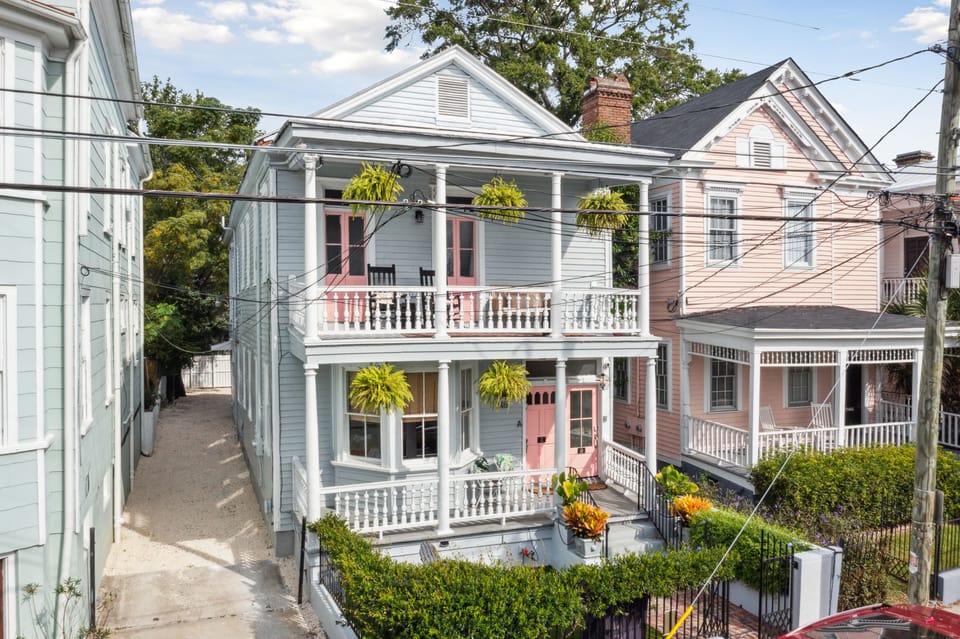 Historic Charleston duplex with major curb appeal. 