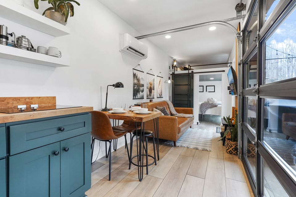 We only put the kitchen this close to the living room so you would have easy access to SNACKS during movie night.