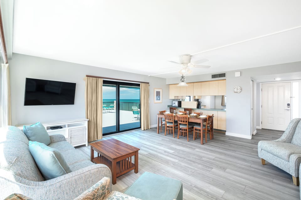 Large Balcony 2 bedroom (AS-C) | Living area | 50-inch flat-screen TV with cable channels, TV