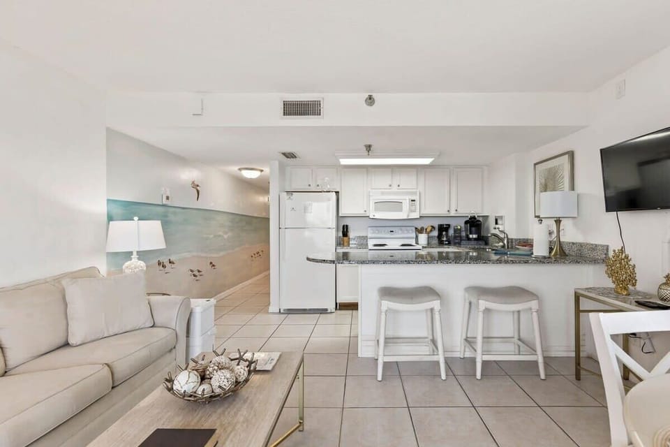 Living Area and Kitchen