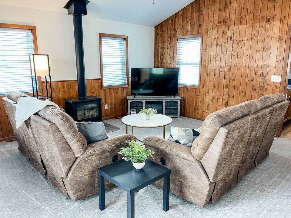 Living Room Area with Smart TV
