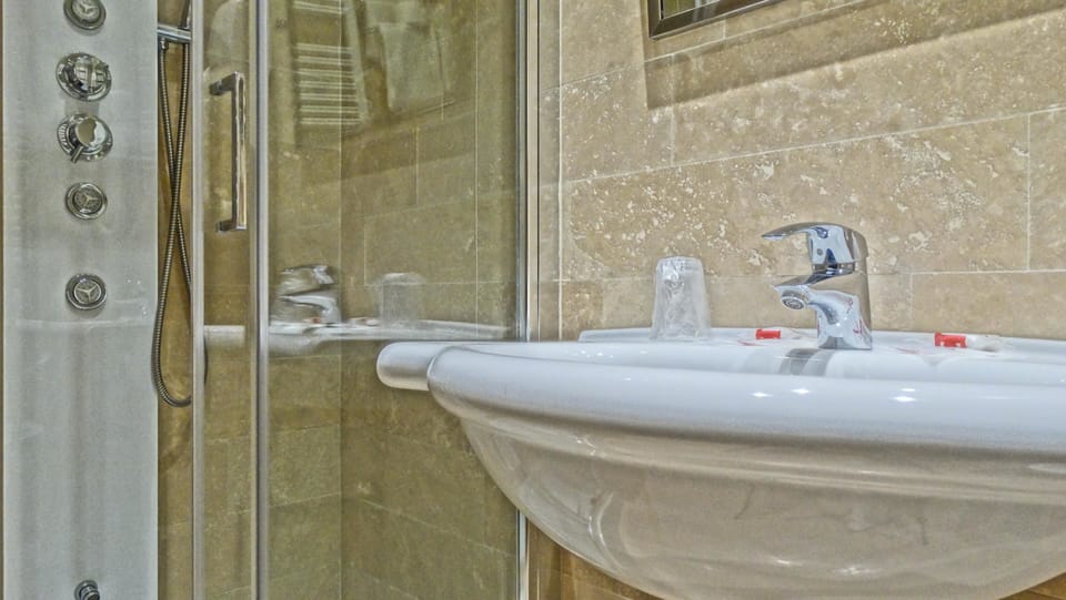 Free toiletries, hair dryer, towels