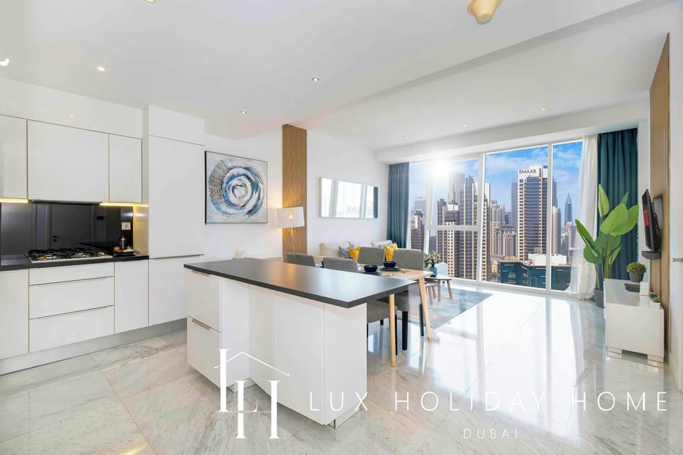 Deluxe Apartment, 1 Queen Bed with Sofa bed, Non Smoking, City View | Living area | 55-inch Smart TV with cable channels, TV