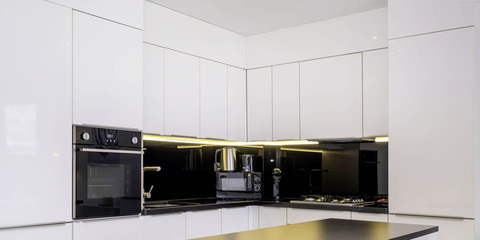Deluxe Apartment, 1 Queen Bed with Sofa bed, Non Smoking, City View | Living area | 55-inch Smart TV with cable channels, TV