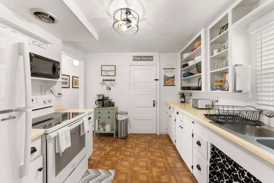 Fully stocked kitchen with every utensil you need.