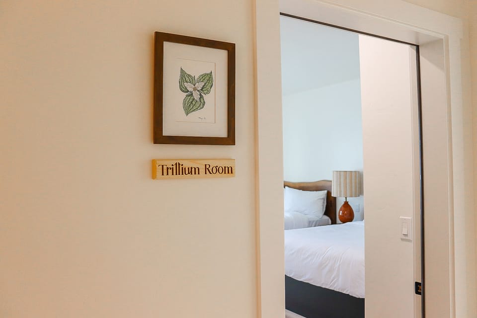 Trillium Room | Premium bedding, blackout drapes, soundproofing, iron/ironing board