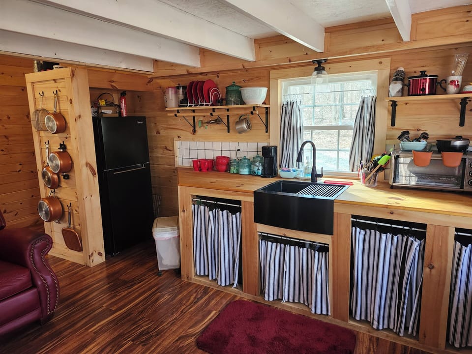 Kitchen counter, refrigerator,  etc..