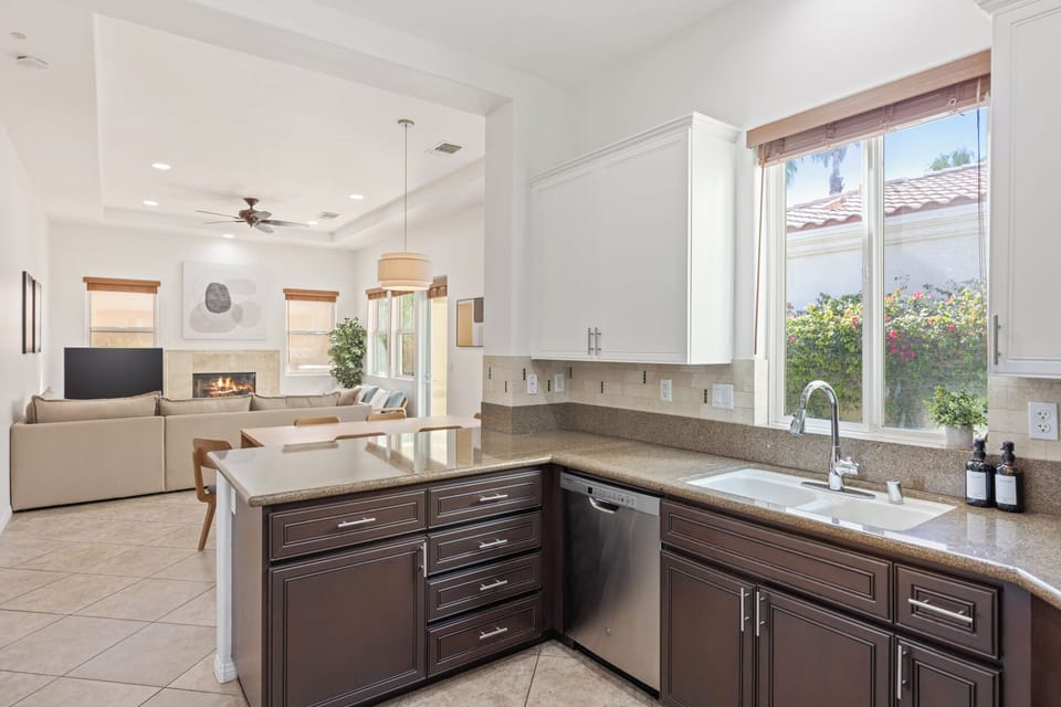 Cook up anything with gas range, granite counters, and all the kitchen tools.