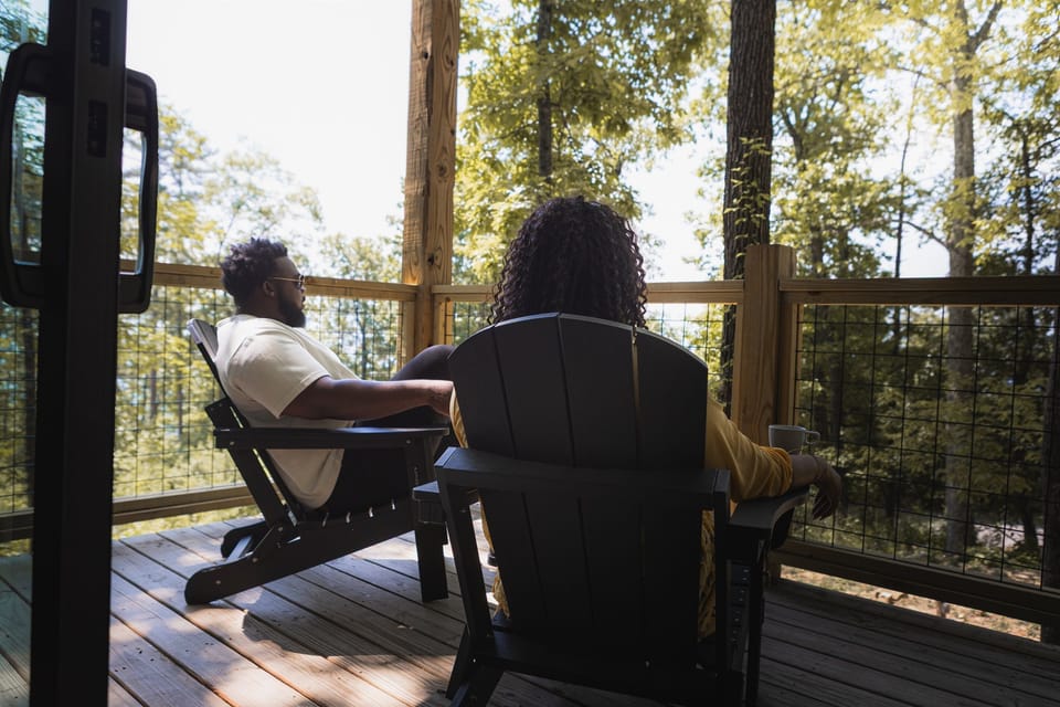 Enjoying a relaxing evening on the deck!