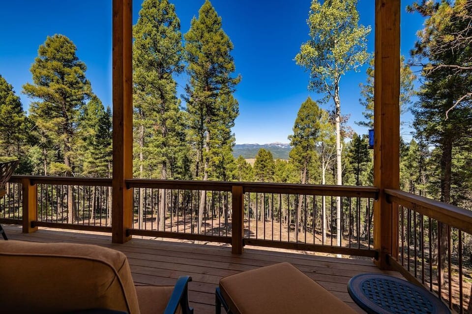 Another view from the deck.  You absolutely feel like you are in a tree house!