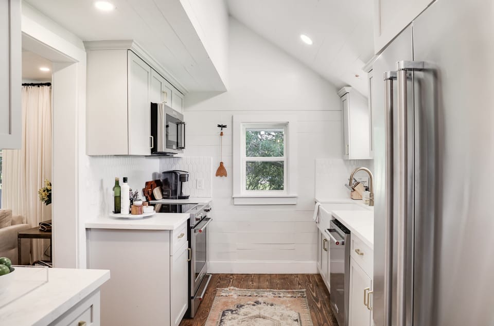 Fully-stocked kitchen