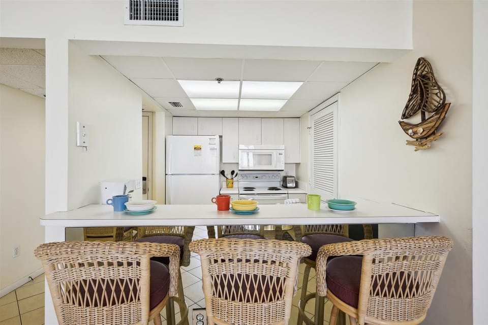 Full Size Kitchen with Bar Seating