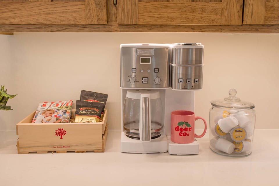 Door County coffee and single serve pods provided