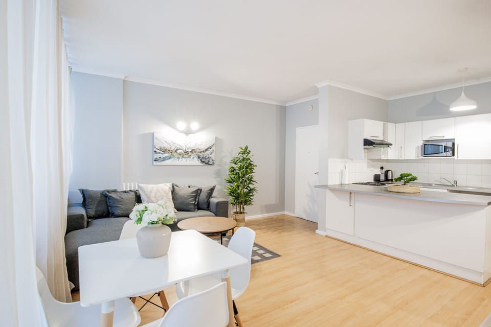 Apartment (2 Bedrooms) | Living area | 27-inch LCD TV with digital channels, TV, Netflix
