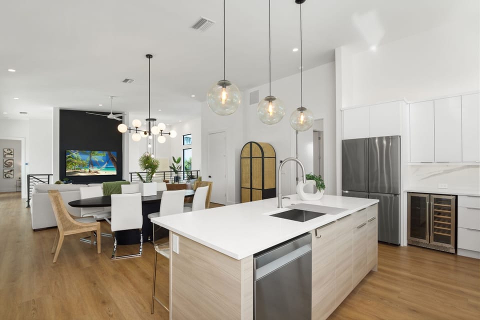 Light, open floor plan