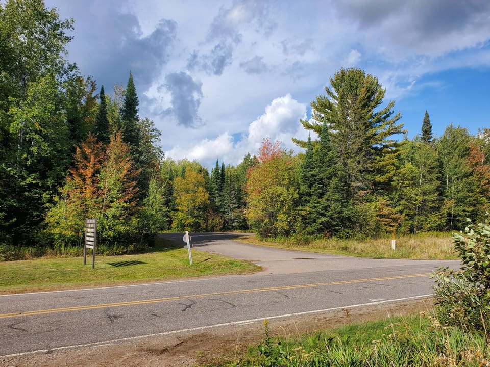 View of Soo Lake Public Boat Launch from driveway